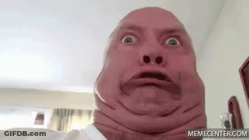 Man With Ugly Face Making Funny Face At Camera GIF