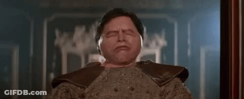 Man With Very Large Face Making Funny Face GIF