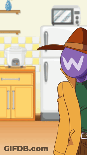 Man With W On Head GIF