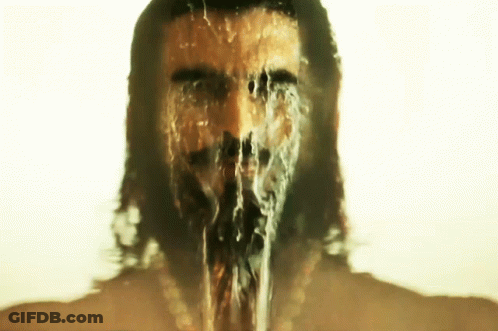 Man With Water Coming From Nose And Mouth GIF