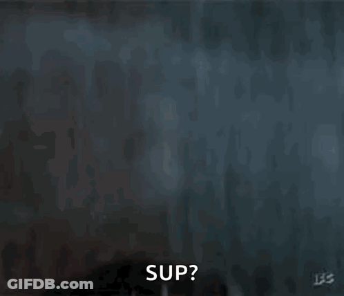Man With Water Drops And Sup On Face GIF