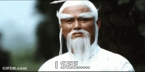 Man With White Beard And Hair In Forest GIF