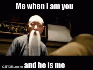 Man With White Beard Saying Me When I Am You GIF