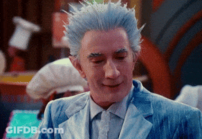 Man With White Hair And Blue Suit Smiling GIF