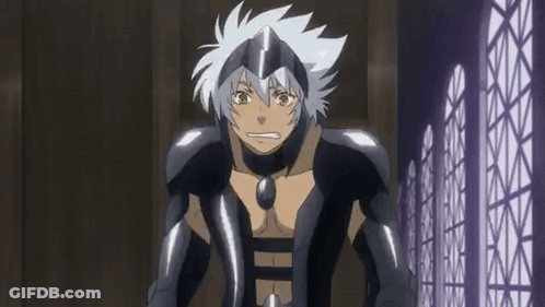 Man With White Hair And Helmet GIF