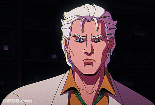 Man With White Hair And Yellow Shirt GIF