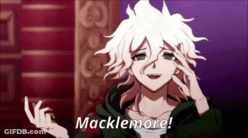 Man With White Hair Making Funny Face Says Macklemore GIF