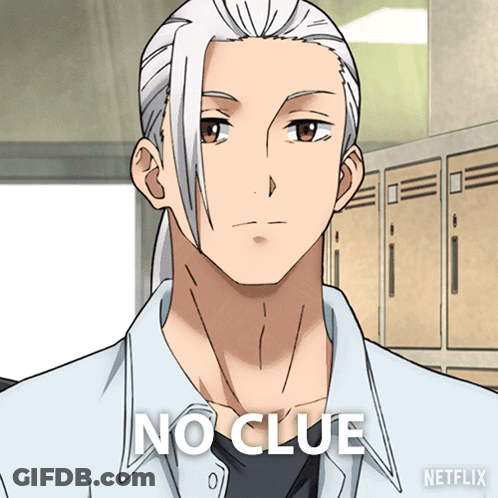 Man With White Hair No Clue GIF