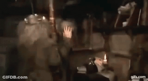 Man With White Hair Saying I'm Not Listening GIF