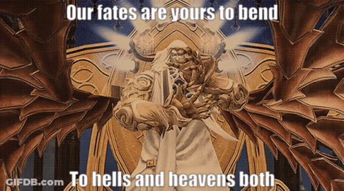 Man With Wings Our Fates Are Yours To Bend To Hells And Heavens Both GIF