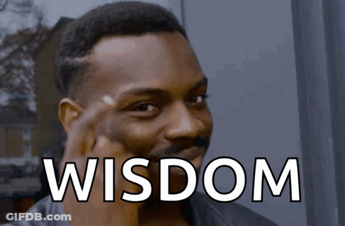 Man With Wisdom Text GIF