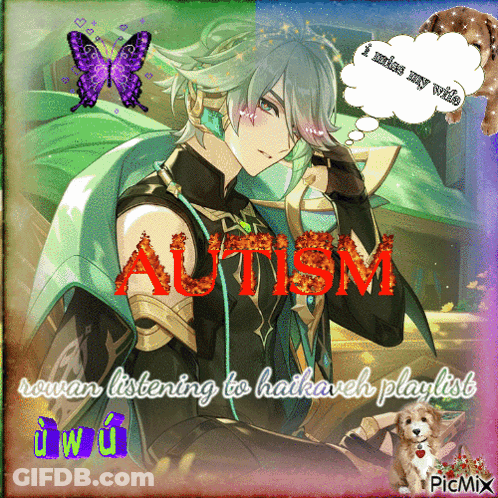 Man With Word Autism GIF