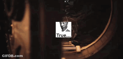 Man With Word True GIF