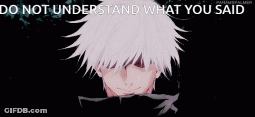 Man With Words Do Not Understand What You Said GIF