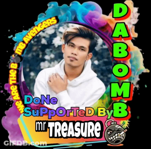Man With Words Done Supported By Mr. Treasure GIF