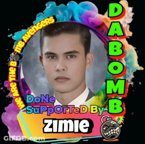 Man With Words Done Supported By Zmie GIF