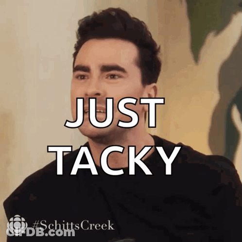 Man With Words Just Tacky GIF