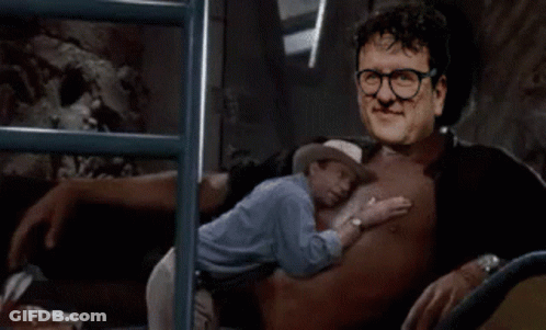 Man With Words Possession And Shudder GIF