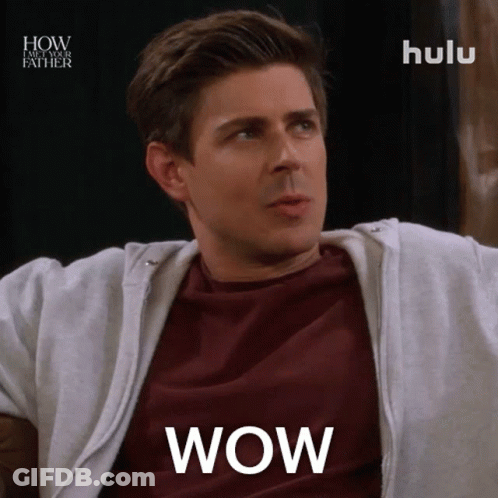 Man With Wow On Chest GIF