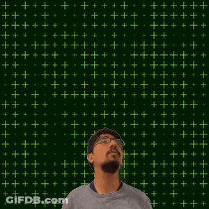 Man With Yellow Number 1 On Green Background GIF