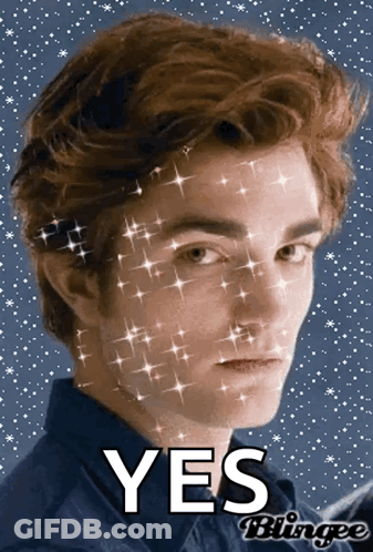 Man With Yes Blingee GIF