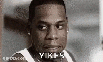Man With Yikes GIF