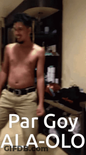 Man Without Shirt Dancing Par Goy Ala-Olo GIF