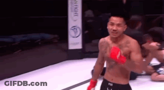 Man Without Shirt In Boxing Ring GIF