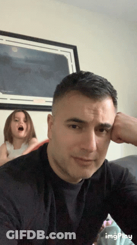 Man Without Shirt Looking Down GIF