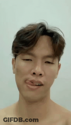 Man Without Shirt Making Funny Face With Tongue Out GIF