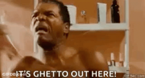 Man Without Shirt Taking Shower And Screaming GIF