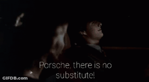 Man Woman Dark Room Porsche No Substitute GIF