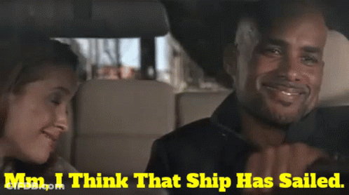 Man Woman In Car That Ship Has Sailed GIF