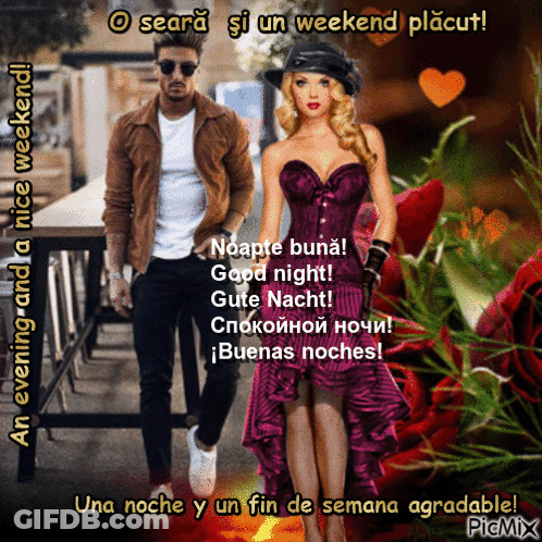 Man Woman O Seara Si Un Weekend Placut GIF