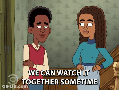 Man Woman Watch It Together Sometime GIF