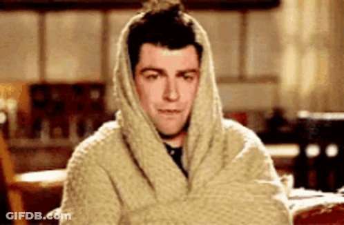 Man Wrapped In Blanket GIF