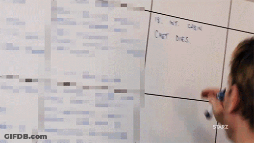Man Writing 18 Int Cabin On Whiteboard GIF
