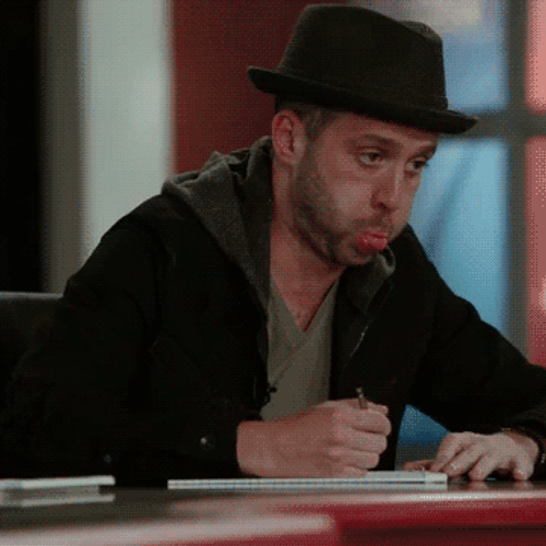 Man Writing Boring Moment GIF