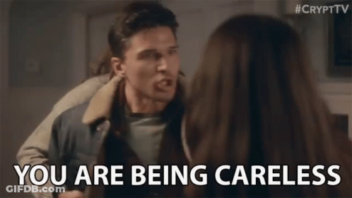 Man Yelling At Woman During Fight GIF