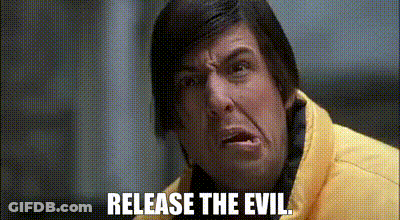 Man Yellow Jacket Funny Face Release The Evil GIF