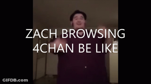 Man Zach Browsing 4Chan Be Like GIF