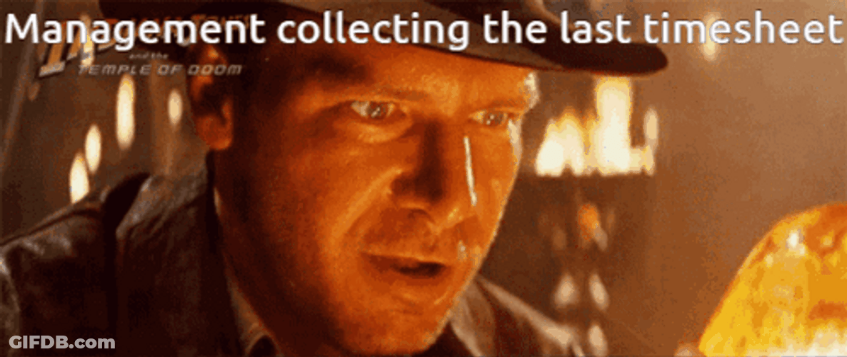 Management When Finally Collected The Final Timecard GIF