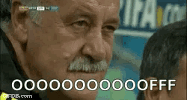 Manager Vicente Del Bosque Oof Reaction GIF