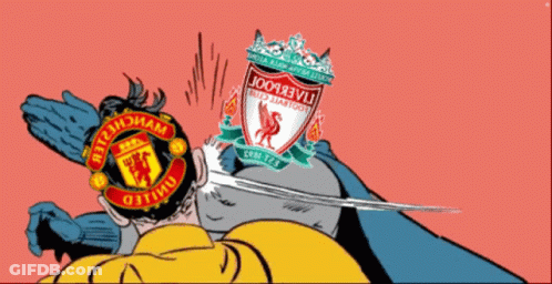 Manchester United And Liverpool Cartoon GIF