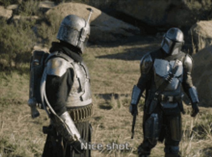 Mandalorian Boba Fett Nice Shot GIF