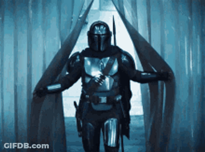 Mandalorian Entrance Walk GIF