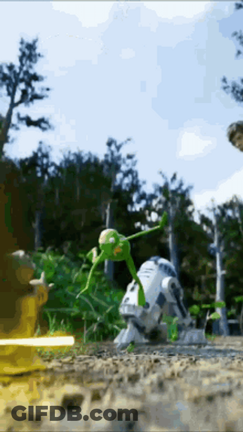Mandalorian Get Together With Yoda GIF