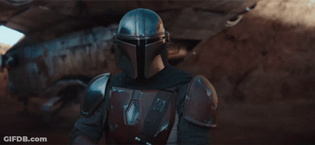 Mandalorian Pointing Gun GIF
