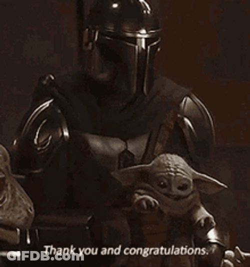 Mandalorian Saying Thank You GIF