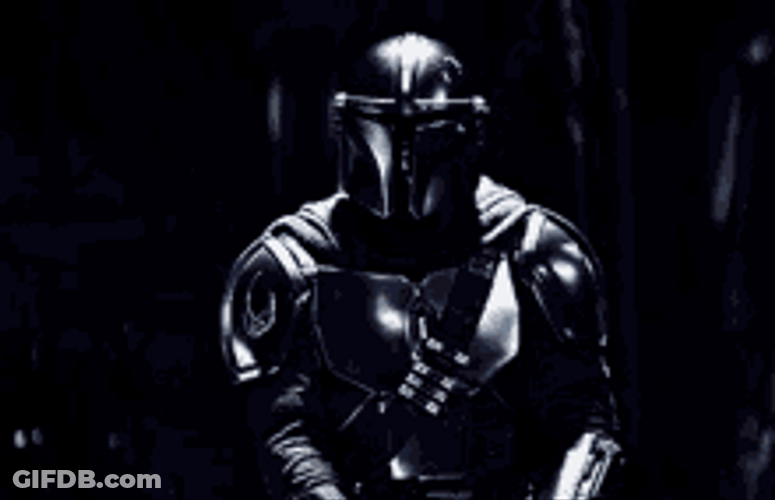 Mandalorian Using Darksaber GIF